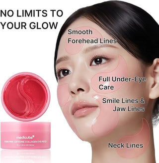 Medicube PDRN PINK CAFFEINE COLLAGEN EYE PATCH 60pcs - Kbeauty Canada