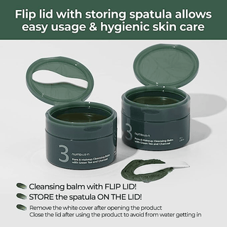 NUMBUZIN No.3 Pore & Makeup Cleansing Balm with Green Tea and Charcoal - Kbeauty Canada