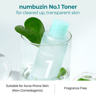 Numbuzin No.1 Pure-Full Calming Herb Toner (300ml) - Kbeauty Canada