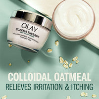 OLAY Sensitive Eczema Therapy Face Moisturizer Skin Relief Cream Fragrance-Free Skin Care Treatment with Colloidal Oatmeal 50mL - Kbeauty Canada