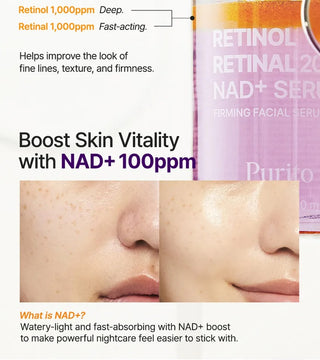 PURITO SEOUL Retinol Retinal 2000 NAD+ Serum 30ml - Kbeauty Canada