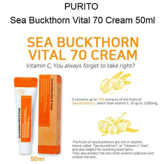 PURITO Sea Buckthorn Vital 70 Cream - Kbeauty Canada