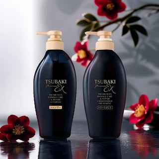 SHISEIDO Tsubaki Premium Ex Damage Care & Repair Shampoo and Conditioner Set 800mL