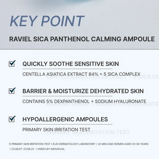 RAVIEL Cica Panthenol Calming Ampoule 30mL - Kbeauty Canada