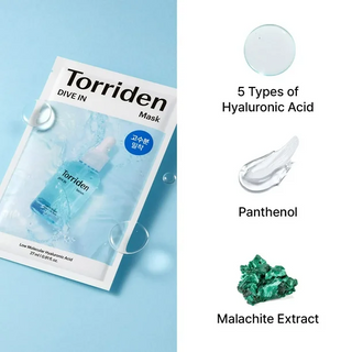 TORRIDEN Dive-In Low Moledulcar Hyaluronic Acid Face Mask (1ea) - Kbeauty Canada