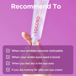 TOCOBO Collagen Brightening Eye Gel Cream 30mL - Kbeauty Canada