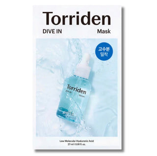 TORRIDEN Dive-In Low Moledulcar Hyaluronic Acid Face Mask (1ea) - Kbeauty Canada