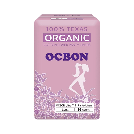 OCBON Ultra Thin Sanitary Pantyliners 1 Pack (Long, 18 cm, 36 Counts)