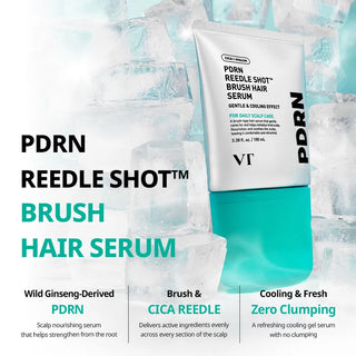 VT COSMETICS PDRN REEDLE SHOT BRUSH HAIR SERUM 100ml - Kbeauty Canada