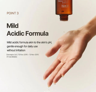 ACWELL Licorice pH Balancing Cleansing Toner bottle seen with clear liquid and white cap, designed for gentle facial cleansing and pH balance.