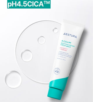 Aestura A-Cica 365 Soothing Repair Cream facial cream in 60mL tube, with soft texture and calming formula for sensitive skin