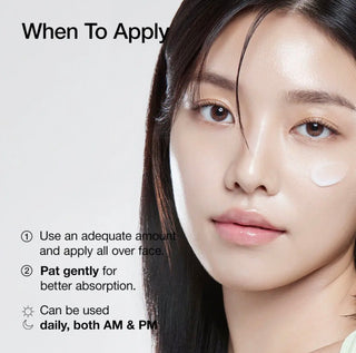 Anua Heartleaf 70+ Daily Lotion and moisturizer in a pump bottle, designed for hydrating and soothing skin.