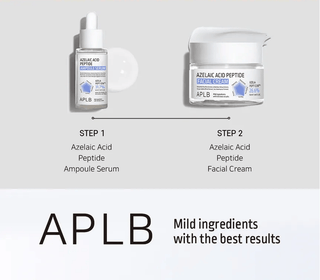 APLB Azelaic Acid Peptide Facial Cream in 55mL jar, moisturizing skincare cream with soothing ingredients, suitable for sensitive skin.