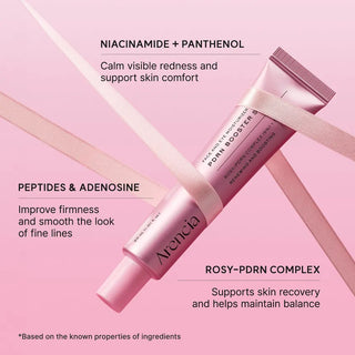 Arencia PDRN Booster Shot 30ml, a skincare booster with a clear bottle and dropper for skin rejuvenation and hydration.
