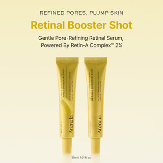 Arencia ARENCIA Retinal Booster Shot 30ml bottle with dropper for skincare. Clear liquid inside, designed to boost skin health.