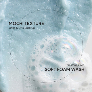 Arencia Fresh Blue Hyssop Rice Mochi Cleanser 120g, a gentle facial cleanser with blue hyssop and rice mochi ingredients.
