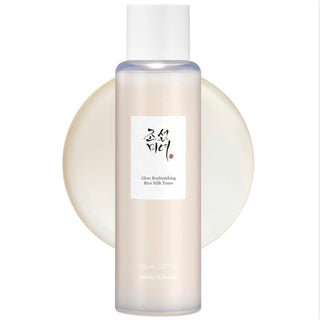 Beauty of Joseon Glow Replenishing Rice Milk toner bottle with white label and pump dispenser, 150mL size.