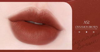 Black Rouge Air Fit Velvet Tint 9 lip tint in a sleek black tube, showcasing vibrant red color and smooth velvet finish.