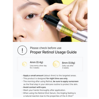 CELIMAX The Vita A Retinol Shot Tightening Serum 30mL bottle with dropper, showcasing sleek packaging and clear labeling.