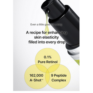 CELIMAX The Vita A Retinol Shot Tightening Serum 30mL bottle with dropper for skin firming and anti-aging care.