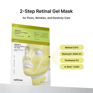 celimax THE VITA-A Retinal Shot Tightening 2-Step Gel Mask (1ea) - 
Kbeauty Canada