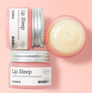 COSRX Balancium Ceramide Lip Butter Sleeping Mask, moisturizing lip balm with ceramides for soft, nourished lips.