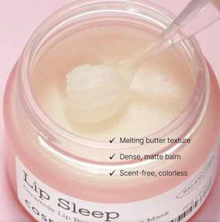 COSRX Balancium Ceramide Lip Butter Sleeping Mask, a nourishing lip balm with ceramides for hydration and smoothness.