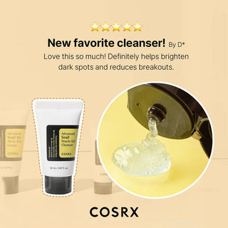 COSRX All About Snail Trial Kit with four skincare products featuring snail mucin for hydration and skin repair.