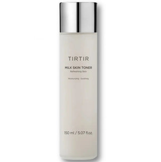 Damaged box of TIRTIR Milk Skin Toner 150mL, a gentle hydrating toner for skin care.