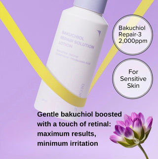 Deoproce Bakuchiol Repair Solution Lotion 150ml in a white cream jar, highlighting natural skincare with bakuchiol for skin repair.