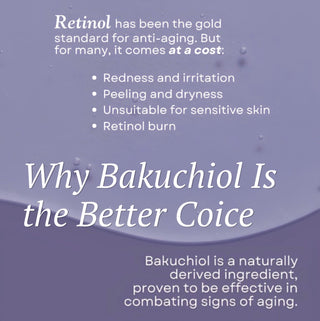 Deoproce Bakuchiol skincare set with five products, featuring bottles and jars in a sleek design for gentle, plant-based skincare.