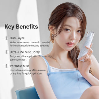 Dr. Althea 345 Relief Cream Mist bottle with spray nozzle, showcasing the product's packaging and branding.