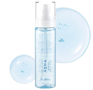Dr. Althea Aqua Marine Jelly Mist 100ml face mist in a clear spray bottle with a blue and white label, showing the product name.