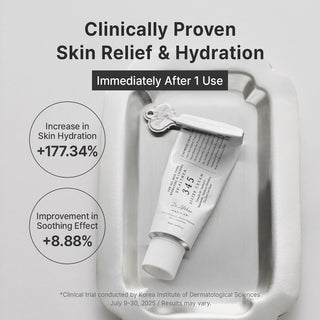 Dr. Althea 345 Relief Facial Cream in a 50ml jar, showing the creamy texture and packaging of the skincare product.