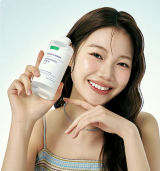 Eqqualberry swimming pool toner bottle, 155 ml, used for maintaining clear and balanced pool water.