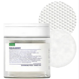 Eqqualberry Swimming Pool Toner Pads in 220mL container, designed for pool water treatment and clarity.