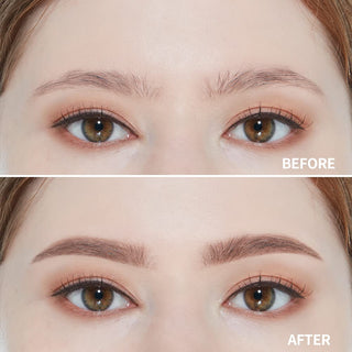Etude Drawing Eye Brow pencil in 0.25g with a natural eyebrow shape and detailed brow strokes on a neutral background.