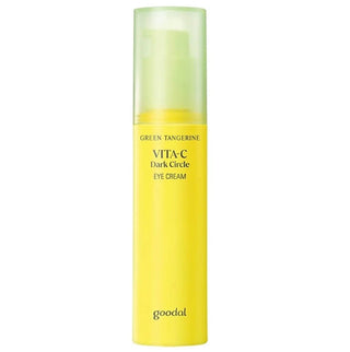 Goodal Green Tangerine Vita C Dark Circle Eye Cream in a jar, designed to brighten and reduce dark circles around the eyes.