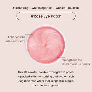 Heimish Bulgarian Rose Hydrogel Eye Patch pack with 60 eye patches for soothing and hydrating under-eye care.