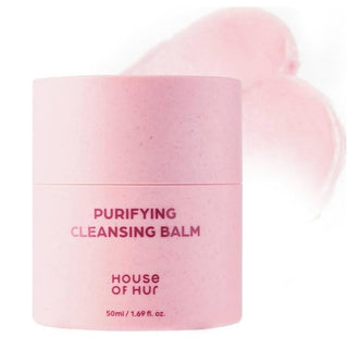 House of Hur Purifying Cleansing Balm in a 50mL jar, smooth balm texture for gentle facial cleansing and skin purification.