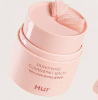 House of Hur Purifying Cleansing Balm 50ml jar with a smooth, creamy texture and minimalist packaging design.