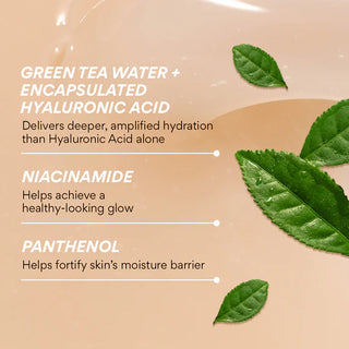 Innisfree Green Tea Seed Hyaluronic Acid Serum 80mL bottle with dropper, moisturizing skincare product for hydration.