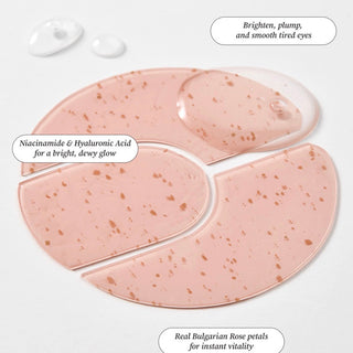 ISOI Blemish Care Eye & Wrinkle Patch applied under the eye, designed to reduce puffiness and fine lines for a refreshed look.