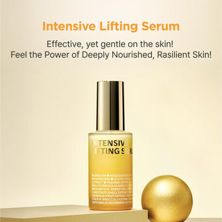 ISOI Intensive Lifting Serum bottle, 35mL, with sleek packaging and dropper applicator, designed for skin lifting and firming.