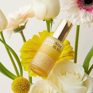 ISOI Intensive Lifting Serum bottle with pump, 35mL, featuring sleek packaging and clear labeling on a white background.