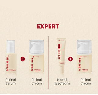 KSECRET Seoul 1988 Cream with Retinal Liposome 1% and Fermented Rice in a 50mL jar, skincare product with a light, creamy texture.