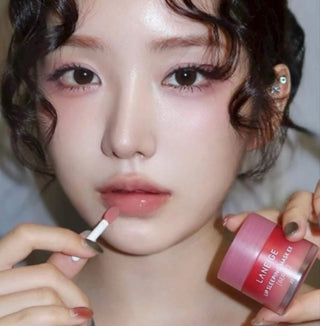 Laneige Lip Sleeping Mask EX in pink, a hydrating overnight lip treatment with a smooth, nourishing texture.