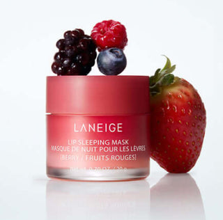 Laneige Lip Sleeping Mask EX in pink, moisturizing overnight lip treatment with smooth, nourishing texture.