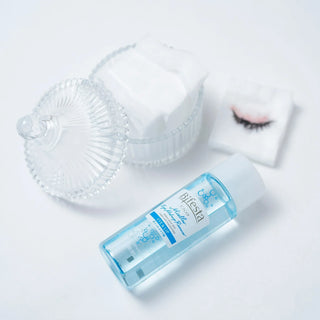 Mandom Bifesta Eye Makeup Remover bottle with clear label, 145mL, designed for gentle eye makeup removal.