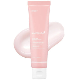 Medicube PDRN Pink Hyaluronic Facial Moisturizing Cream in 50mL jar, smooth texture and pink packaging, ideal for hydration.